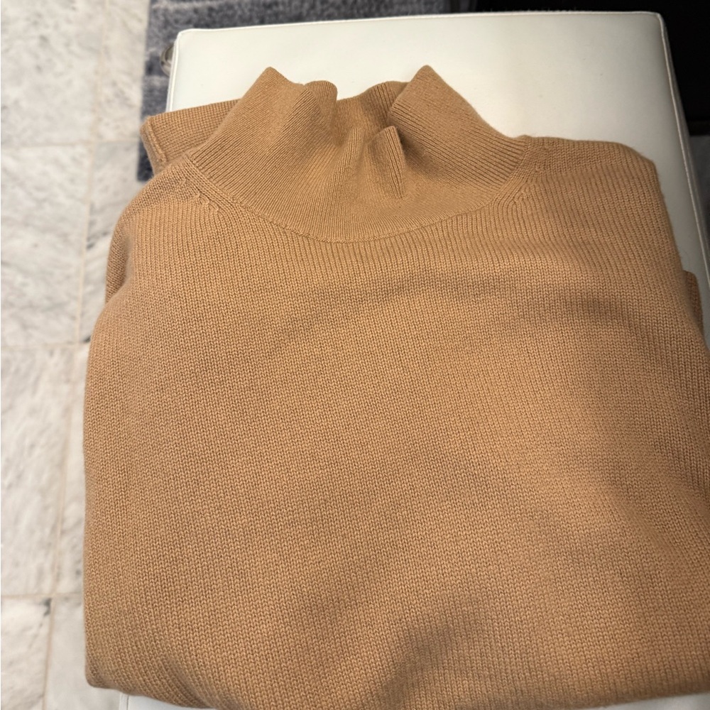 Everlane Camel/Tan Turtleneck Sweater